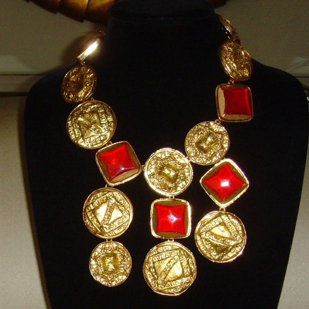 Kenneth J Lane (Kjl) Statement Bib Necklace - image 7